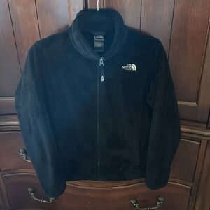 The north face zip up jacket Fuzzy,Fleece,Warm Girls Size18 XL/Fits Women Size S